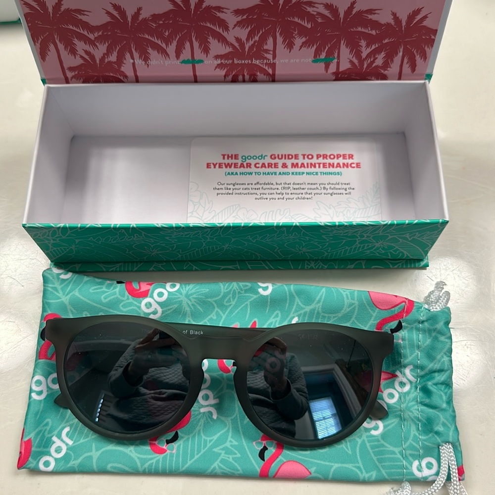NWT Goodr Circle G They Were Out of Black Sunglasses